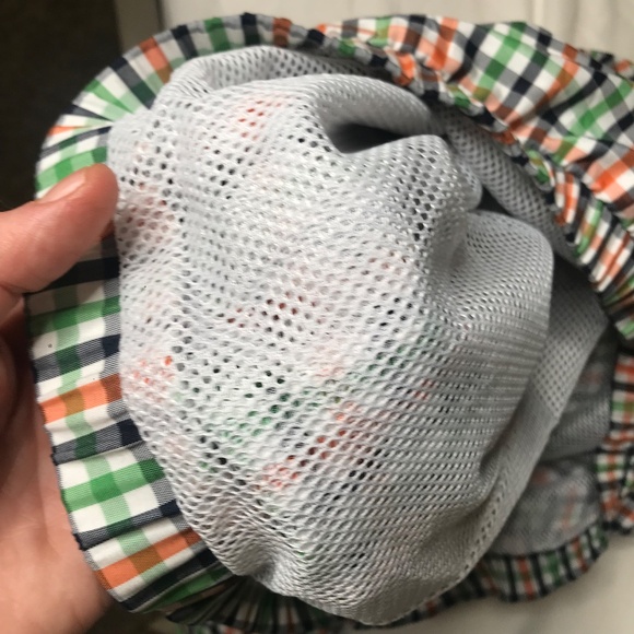 Multicolor Checkered Half-Zip Windbreaker Jacket--Lightweight, Mesh Lined - Picture 11 of 14